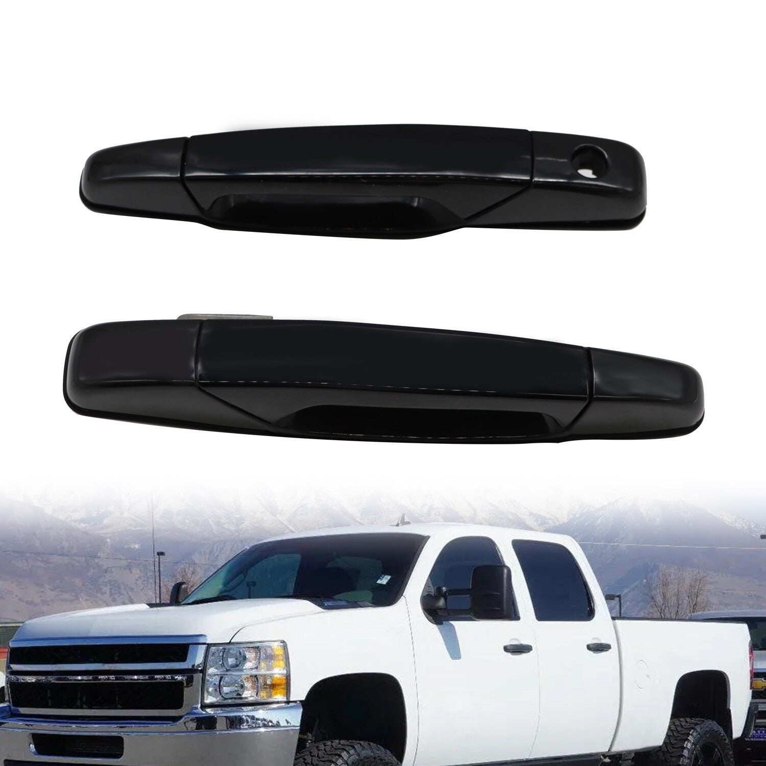 Chevrolet Silverado 1500 Door Handle Set LH RH Exterior 2007-2013 Pair