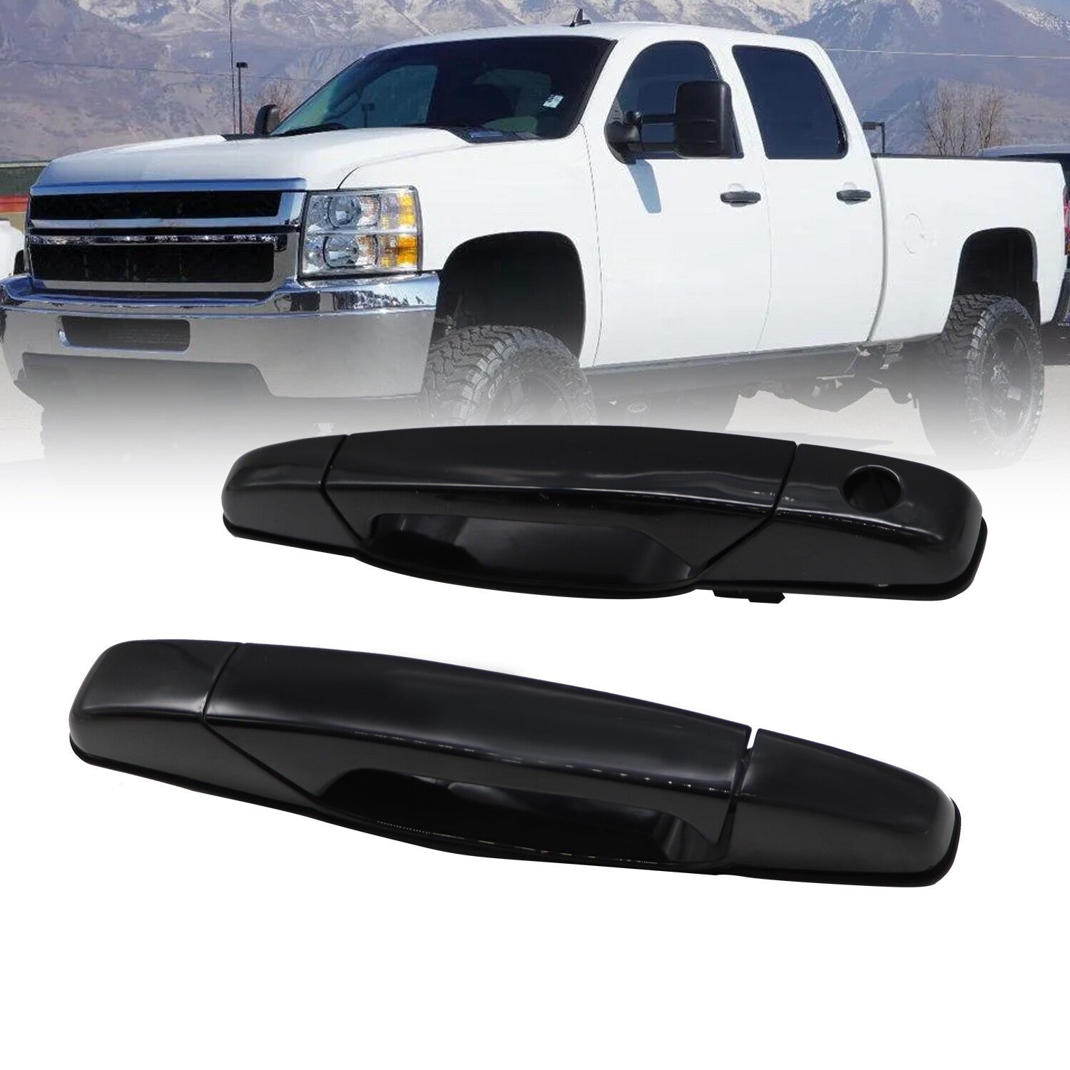 Chevrolet Silverado 1500 Door Handle Set LH RH Exterior 2007-2013 Pair