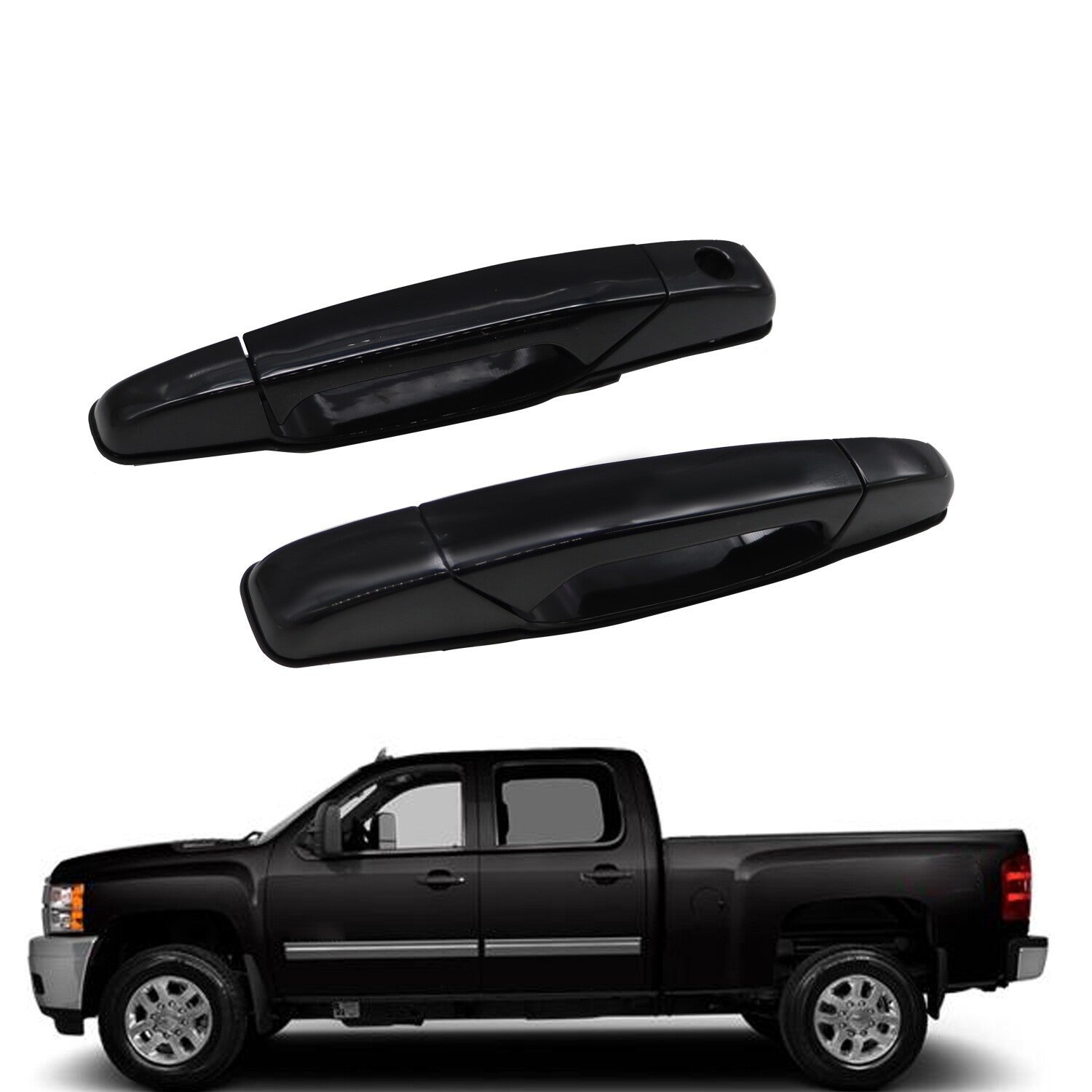 Chevrolet Silverado 1500 Door Handle Set LH RH Exterior 2007-2013 Pair