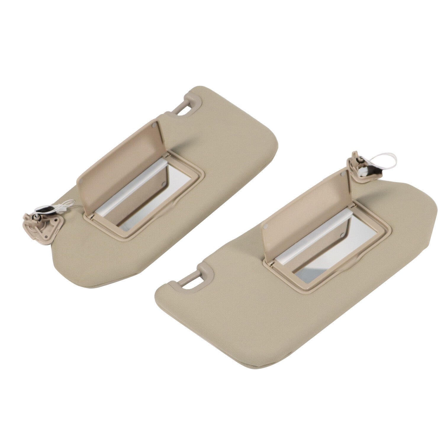 Pair LH RH Sun Visor w/Lamp for 2013-18 Nissan Pathfinder 2014-17 Infiniti QX60