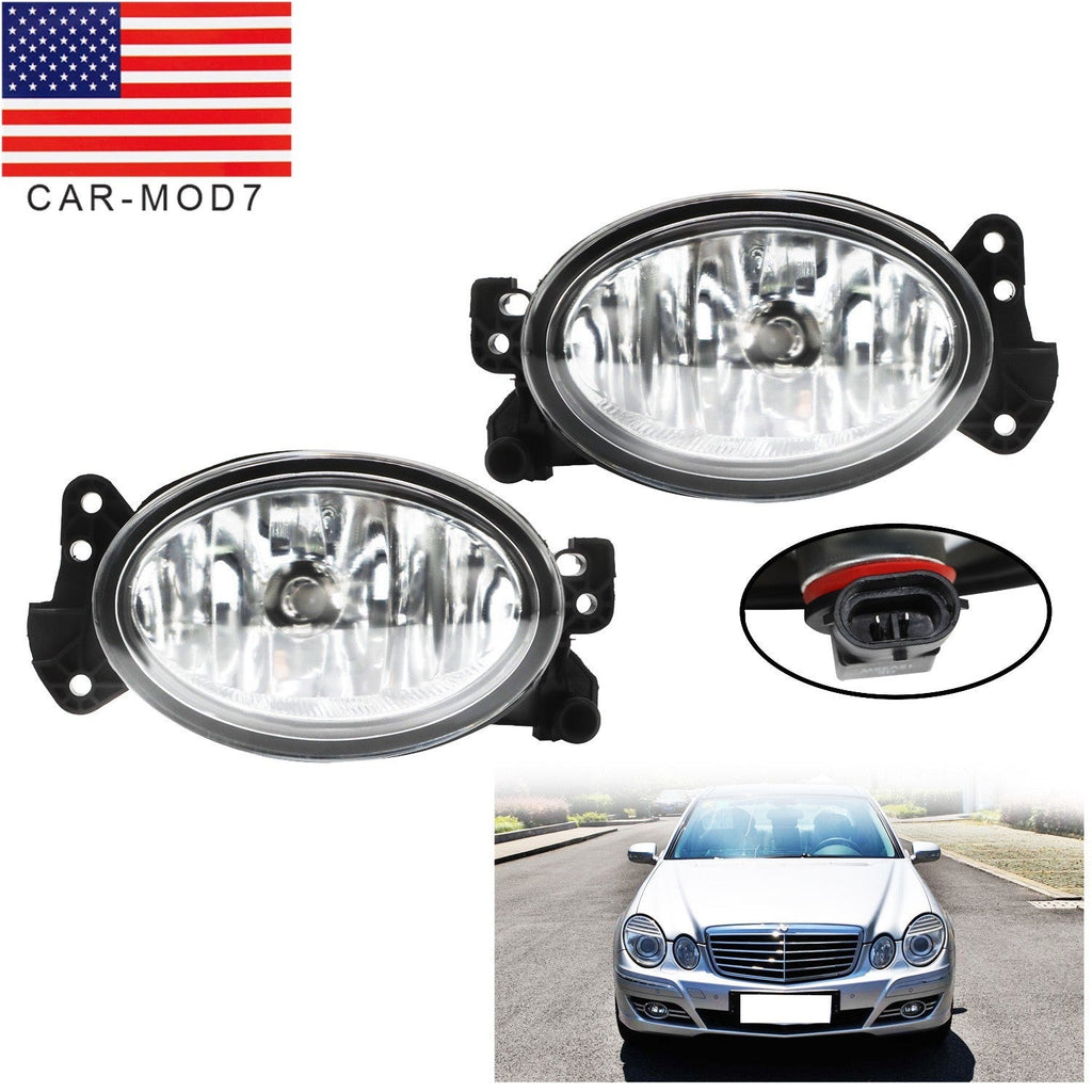 Pair LED Fog Lights for Mercedes Benz W211 E320 E350 E550 2007-2009 New