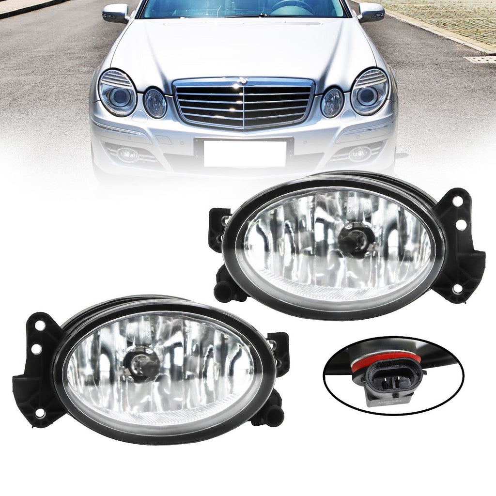 Pair LED Fog Lights for Mercedes Benz W211 E320 E350 E550 2007-2009 New