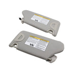 Pair Sun Visor Gray w/ Light for 2013-2018 Nissan Altima Left & Right