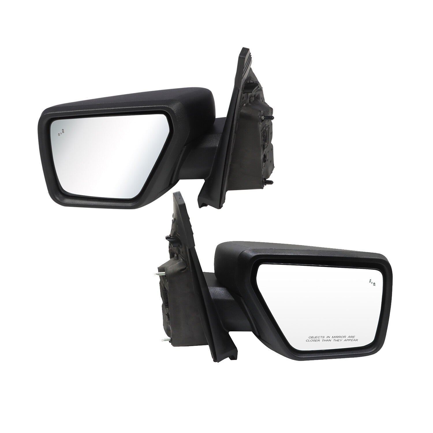 Pair Right & Left Side Mirrors w/ BLIS & Light Manual Fold for 21-24 Ford F-150