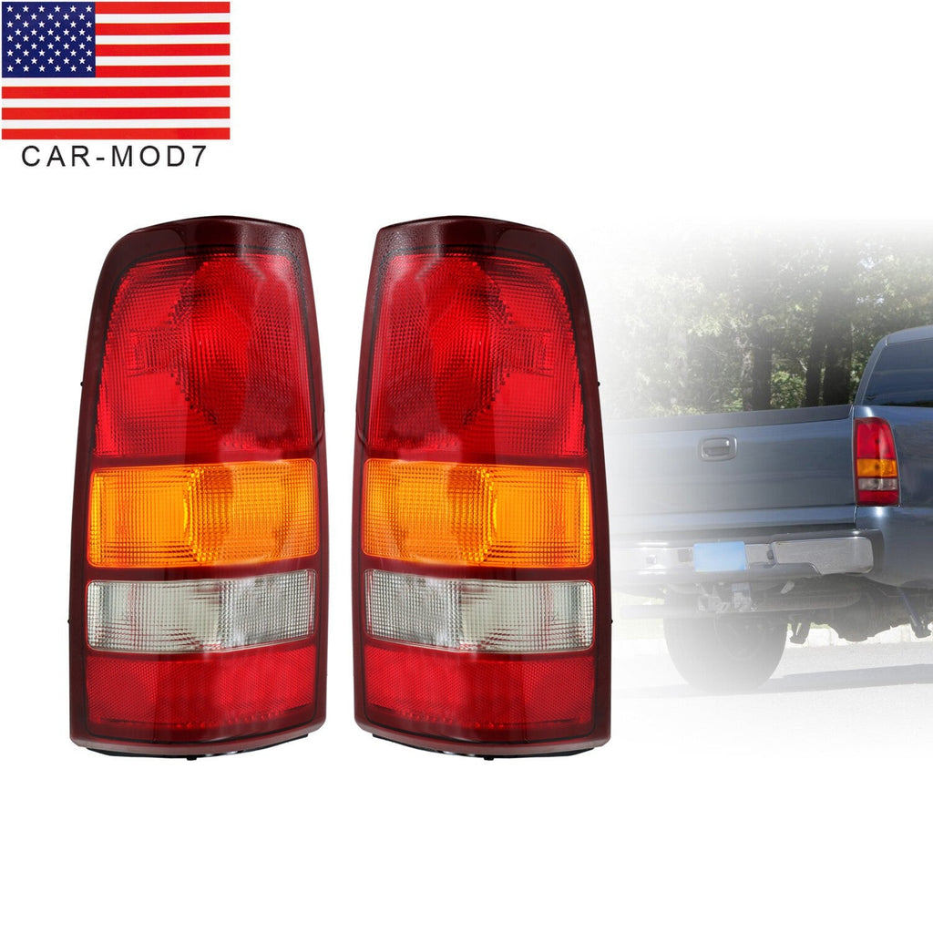 Pair Tail Brake Lights for 1999-2006 GMC Sierra 1500 2500 Truck LH+RH