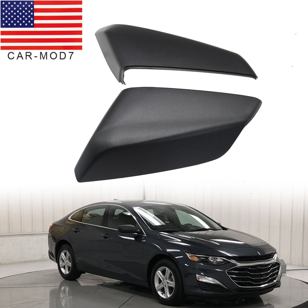 Matte Black Side Mirror Covers for Chevrolet Malibu 2016-2022 Passenger & Driver