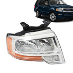 2015-2017 Ford Expedition Passenger Chrome Halogen Headlight with Bulbs