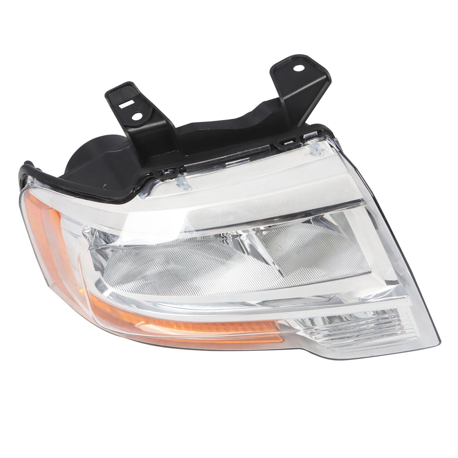 2015-2017 Ford Expedition Passenger Chrome Halogen Headlight with Bulbs