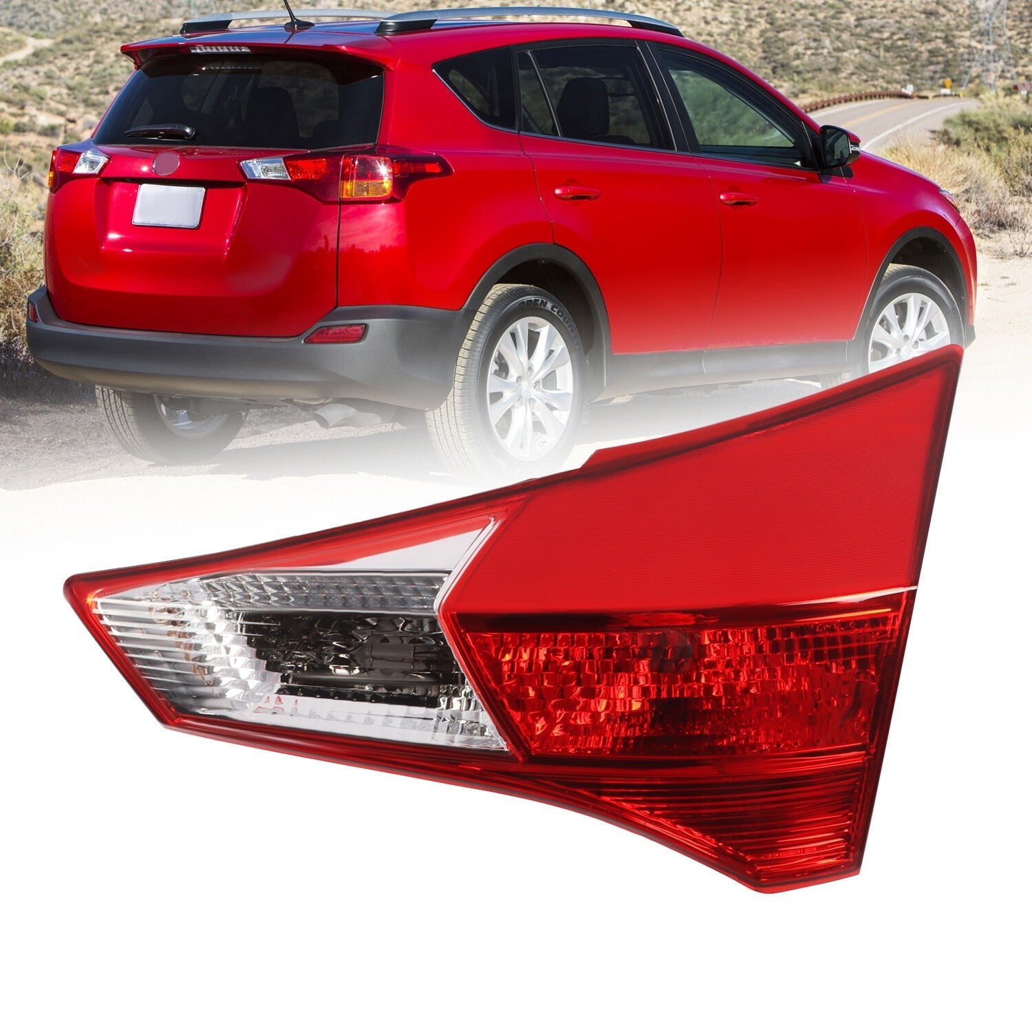 Right Side Inner Tail Light Brake Lamp for 2013-2015 Toyota RAV4 Passenger