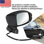 Passenger Right Side Mirror Manual Fold Black 3Pin for Honda Fit 2015-2020
