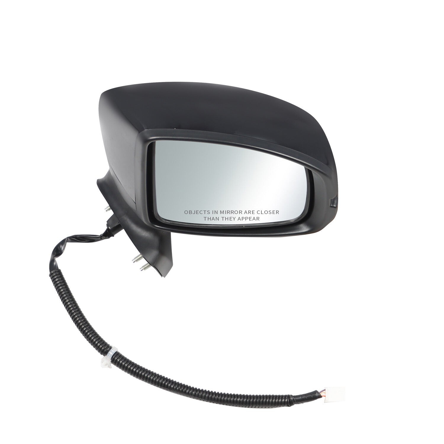 Passenger Right Side Mirror Manual Fold Black 3Pin for Honda Fit 2015-2020