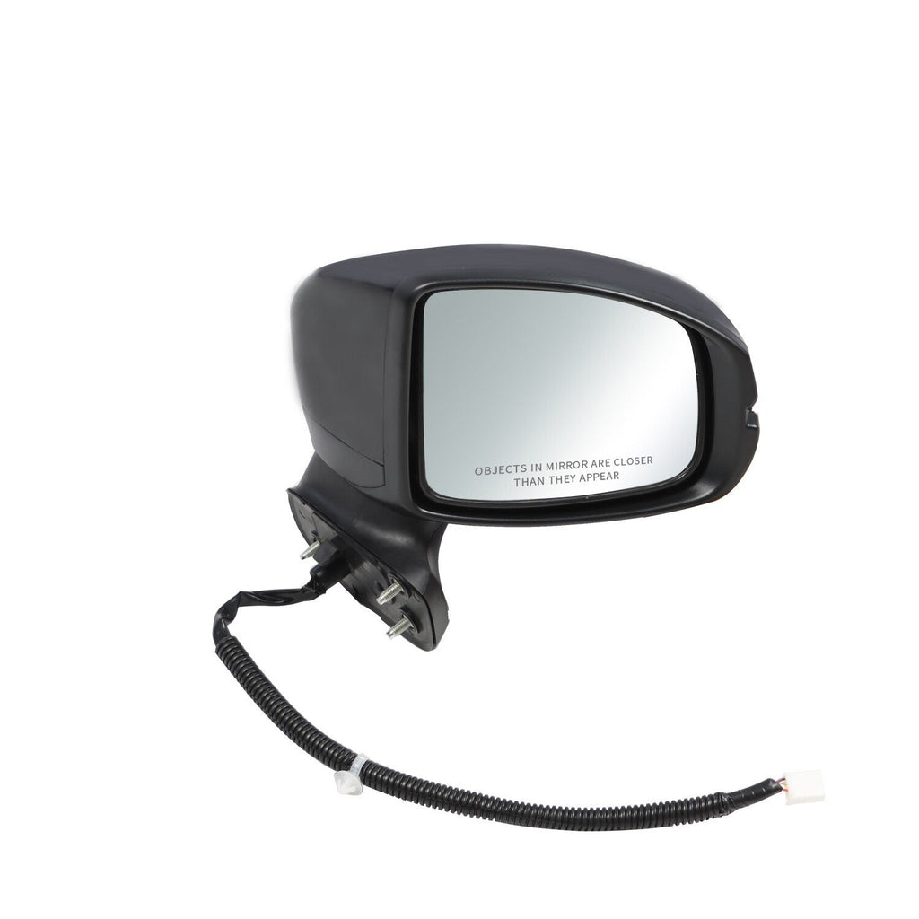 Passenger Right Side Mirror Manual Fold Black 3Pin for Honda Fit 2015-2020