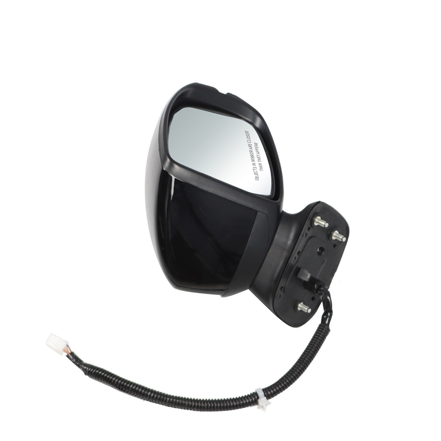 Passenger Right Side Mirror Manual Fold Black 3Pin for Honda Fit 2015-2020