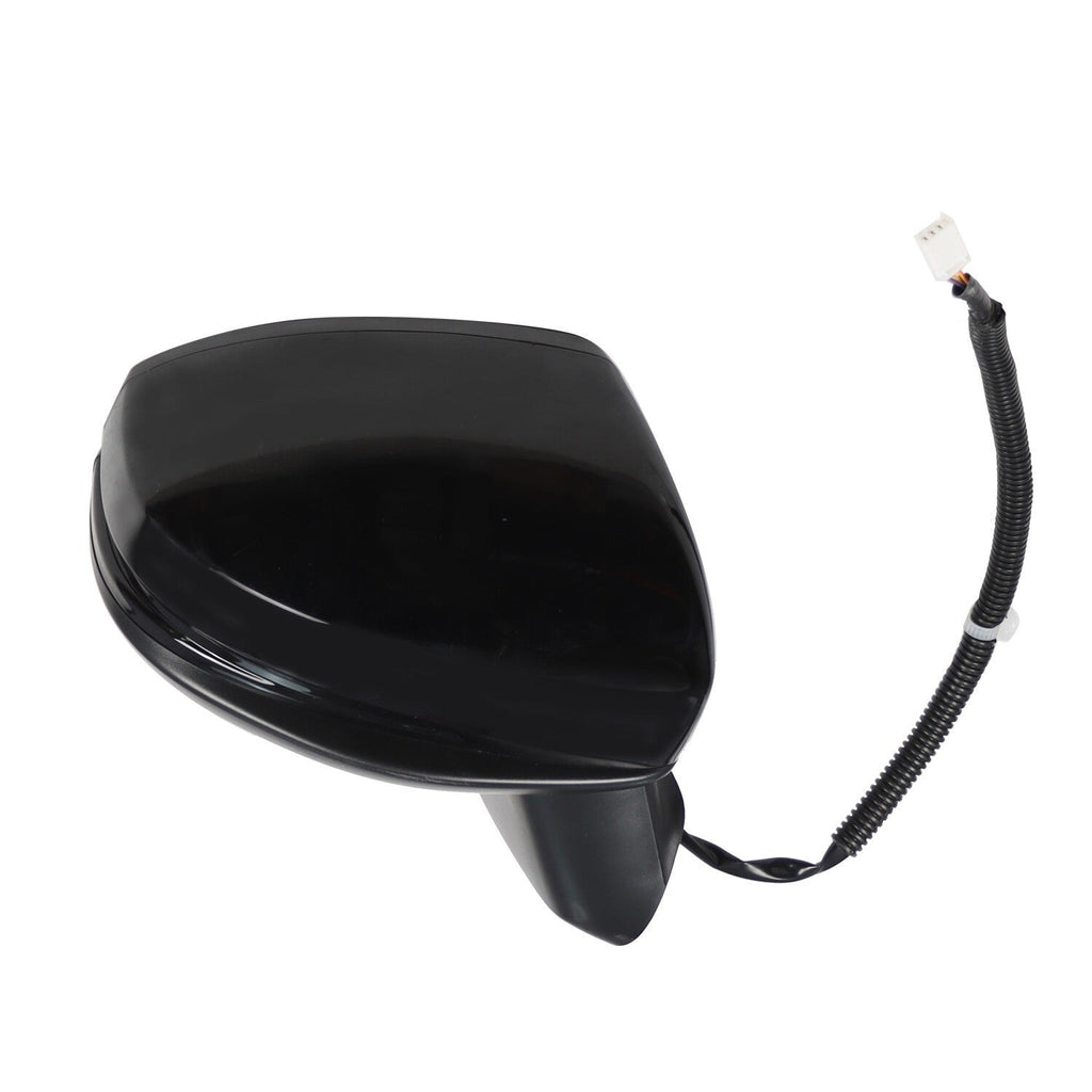 Passenger Right Side Mirror Manual Fold Black 3Pin for Honda Fit 2015-2020