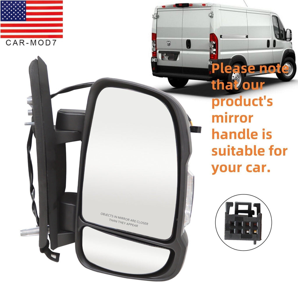 Right Side Power Heated Mirror for 2010-2024 RAM Promaster 1500 2500