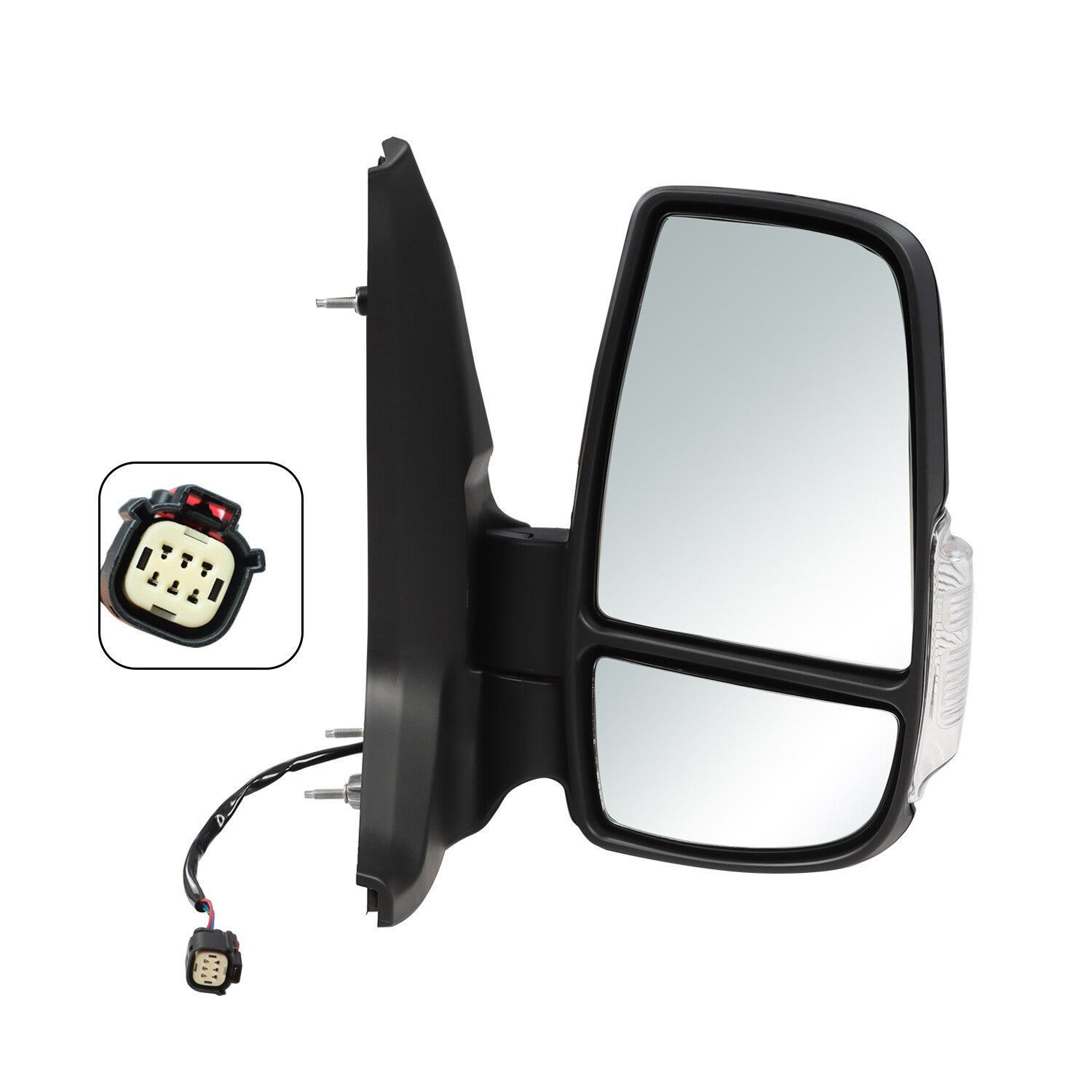 Right Side Power Mirror with Lamp for Ford Transit 150 250 350HD 2010-2024