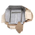 PERF Tan Leather Driver & Passenger Seat Covers Bottom for 07-14 Ford Expedition