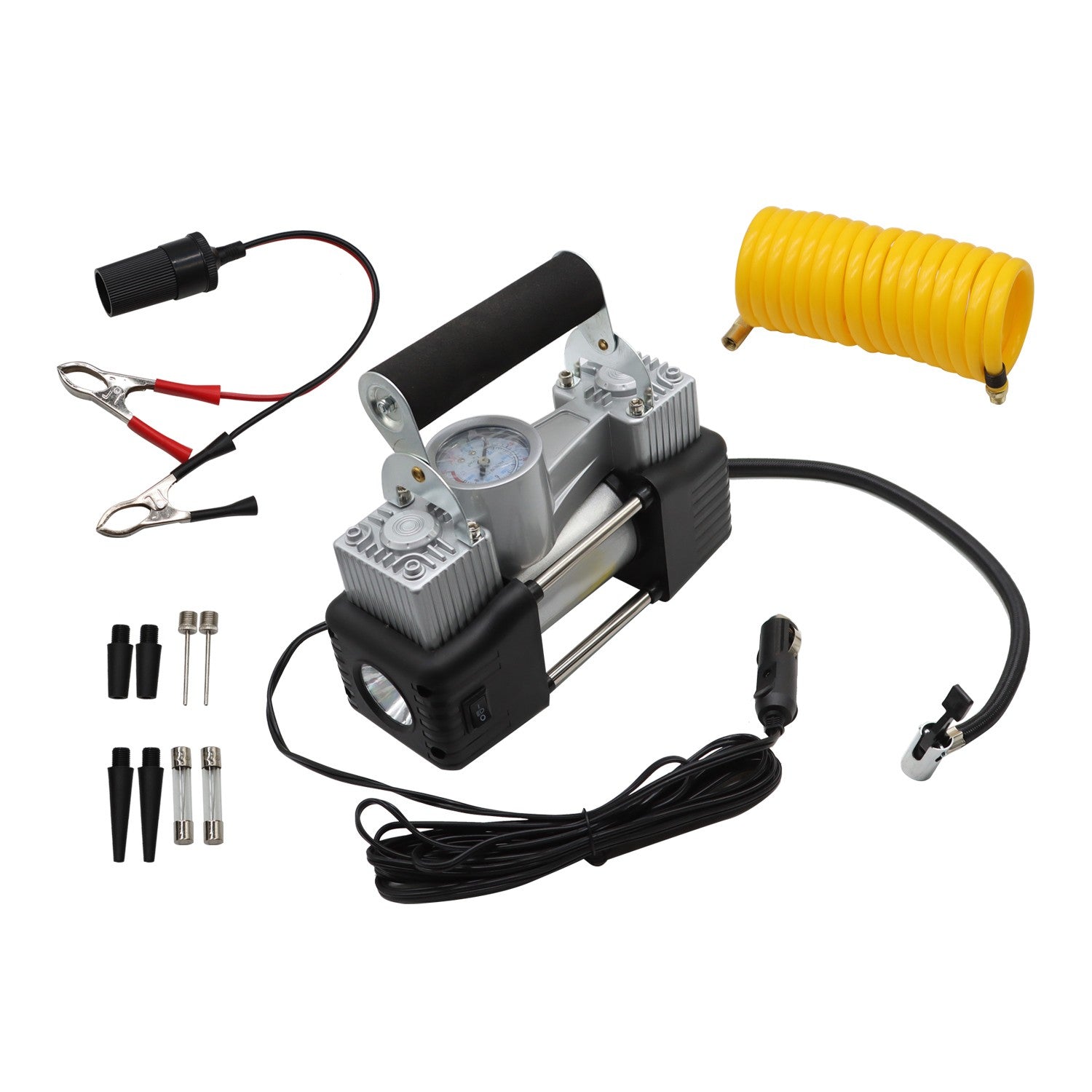 Heavy Duty Portable 12V Electric Air Compressor Car Tire Inflator Pump