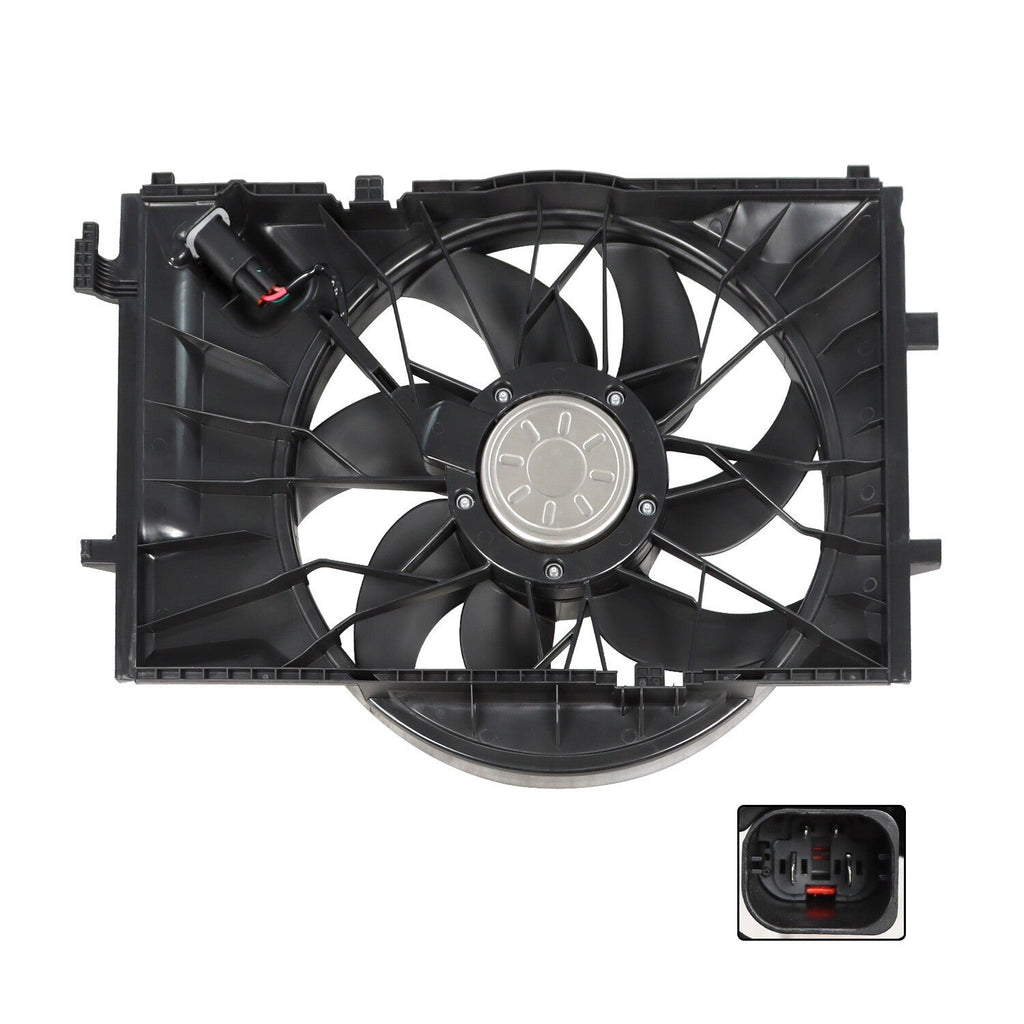 Mercedes-Benz C-Class 2001-09 Radiator Cooling Fan Assembly 600W 2035000293