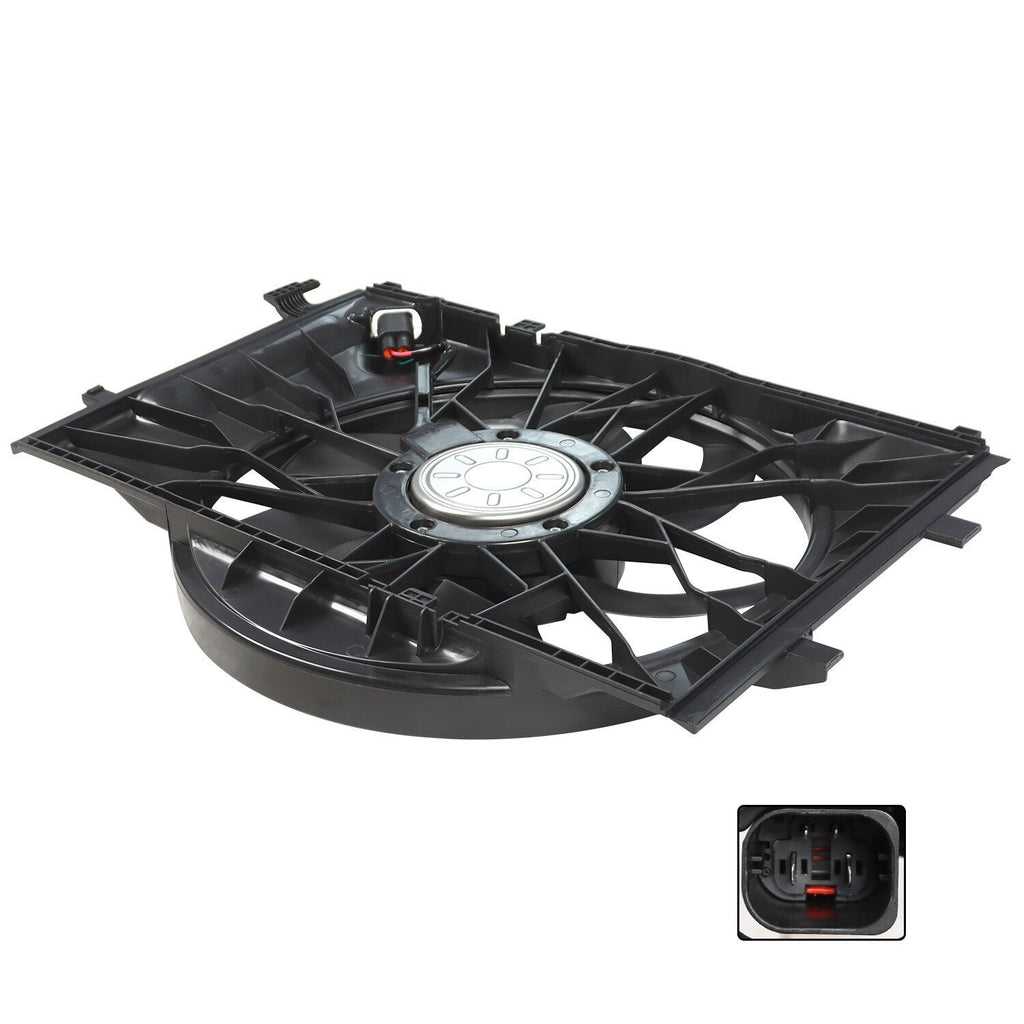 Mercedes-Benz C-Class 2001-09 Radiator Cooling Fan Assembly 600W 2035000293