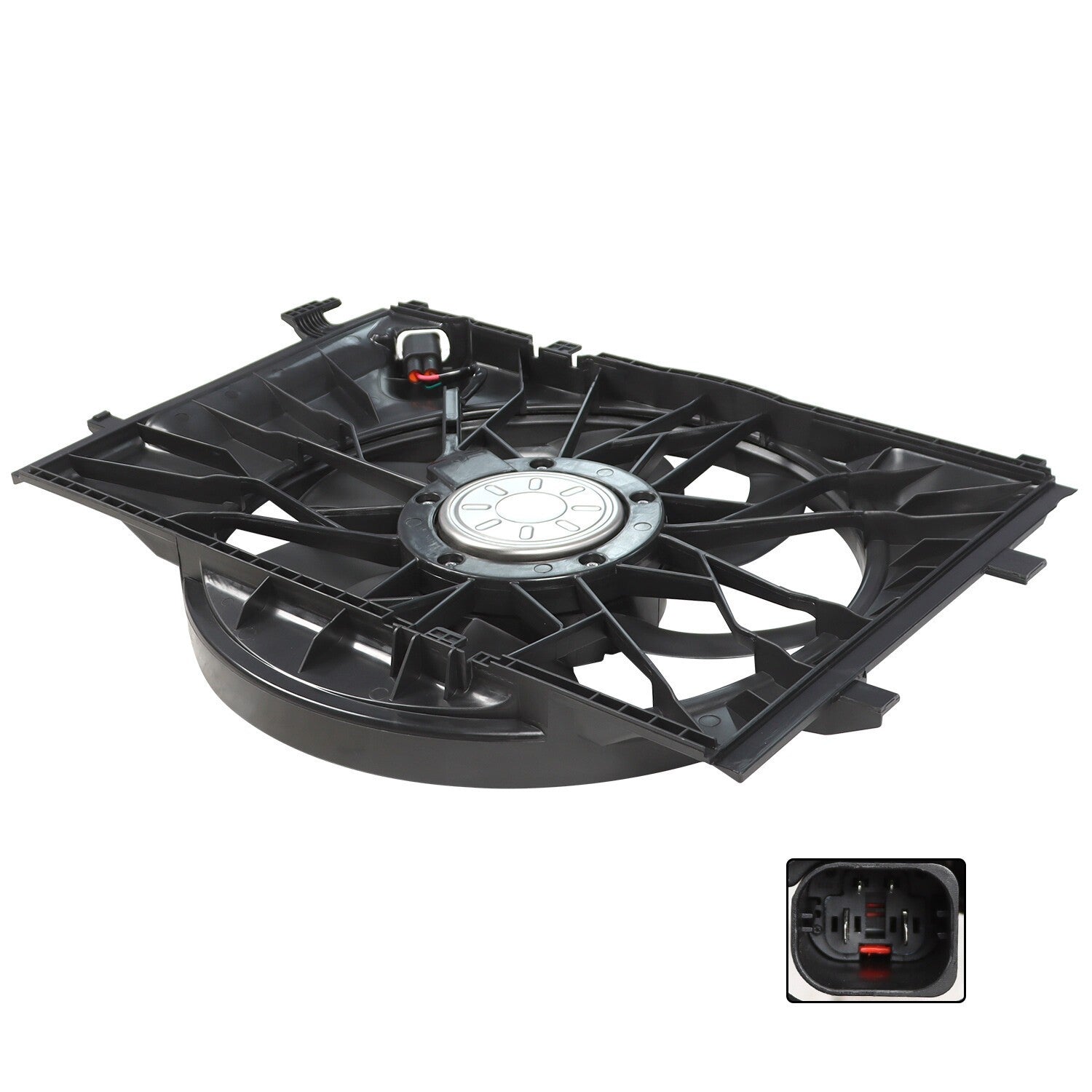 Mercedes-Benz C-Class 2001-09 Radiator Cooling Fan Assembly 600W 2035000293