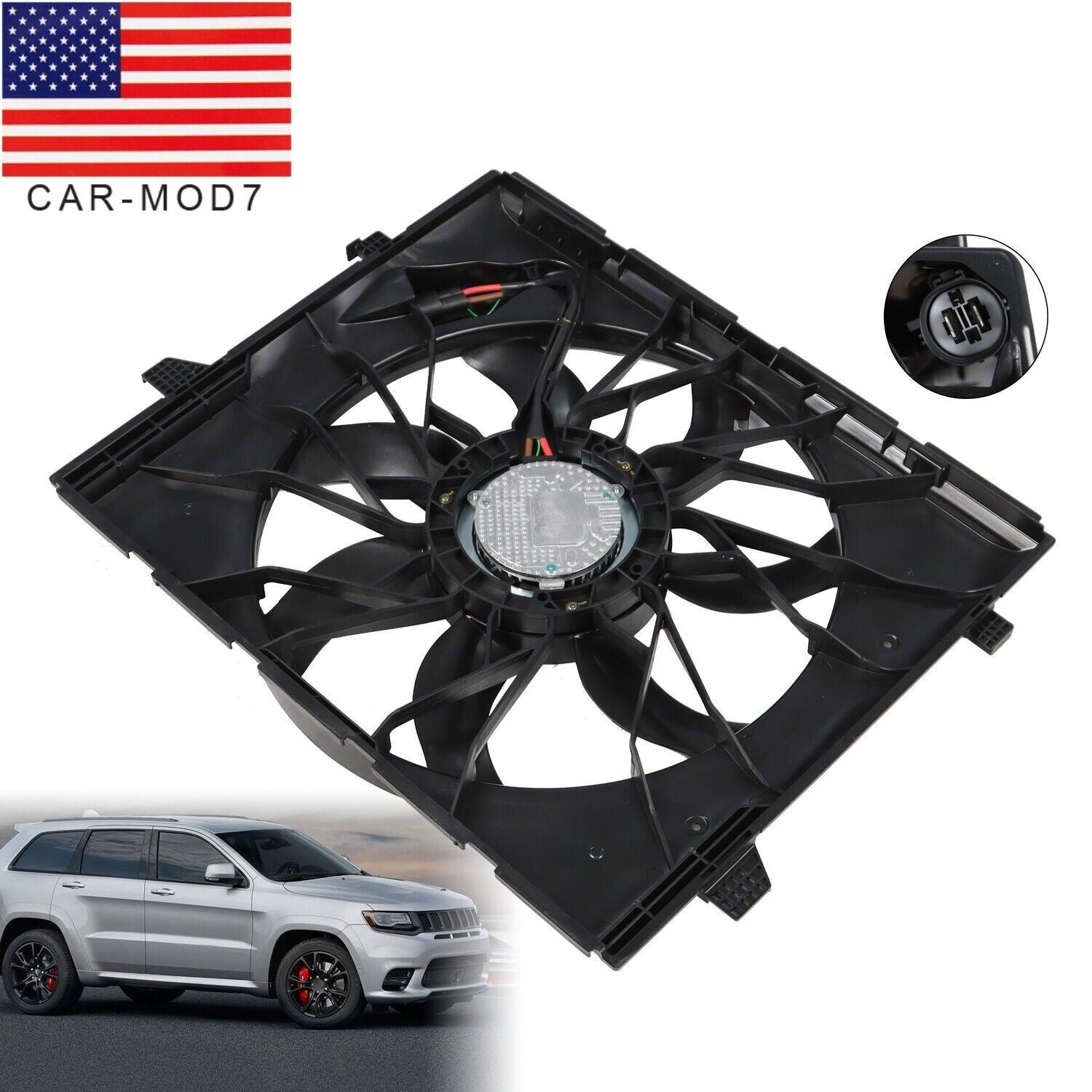 Radiator Cooling Fan for Dodge Durango & Jeep Grand Cherokee 2014-2020 3.6L/5.7L