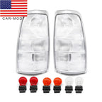 Rare Clear Euro Rear Tail Lights Set for 99-02 Chevy Silverado GMC Sierra