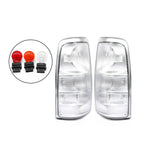 Rare Clear Euro Rear Tail Lights Set for 99-02 Chevy Silverado GMC Sierra