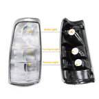 Rare Clear Euro Rear Tail Lights Set for 99-02 Chevy Silverado GMC Sierra