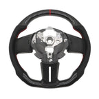 Carbon Fiber Flat Leather Steering Wheel for Ford Mustang 2010-2014