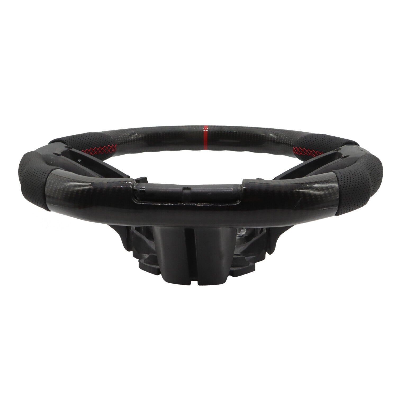 Carbon Fiber Flat Leather Steering Wheel for Ford Mustang 2010-2014