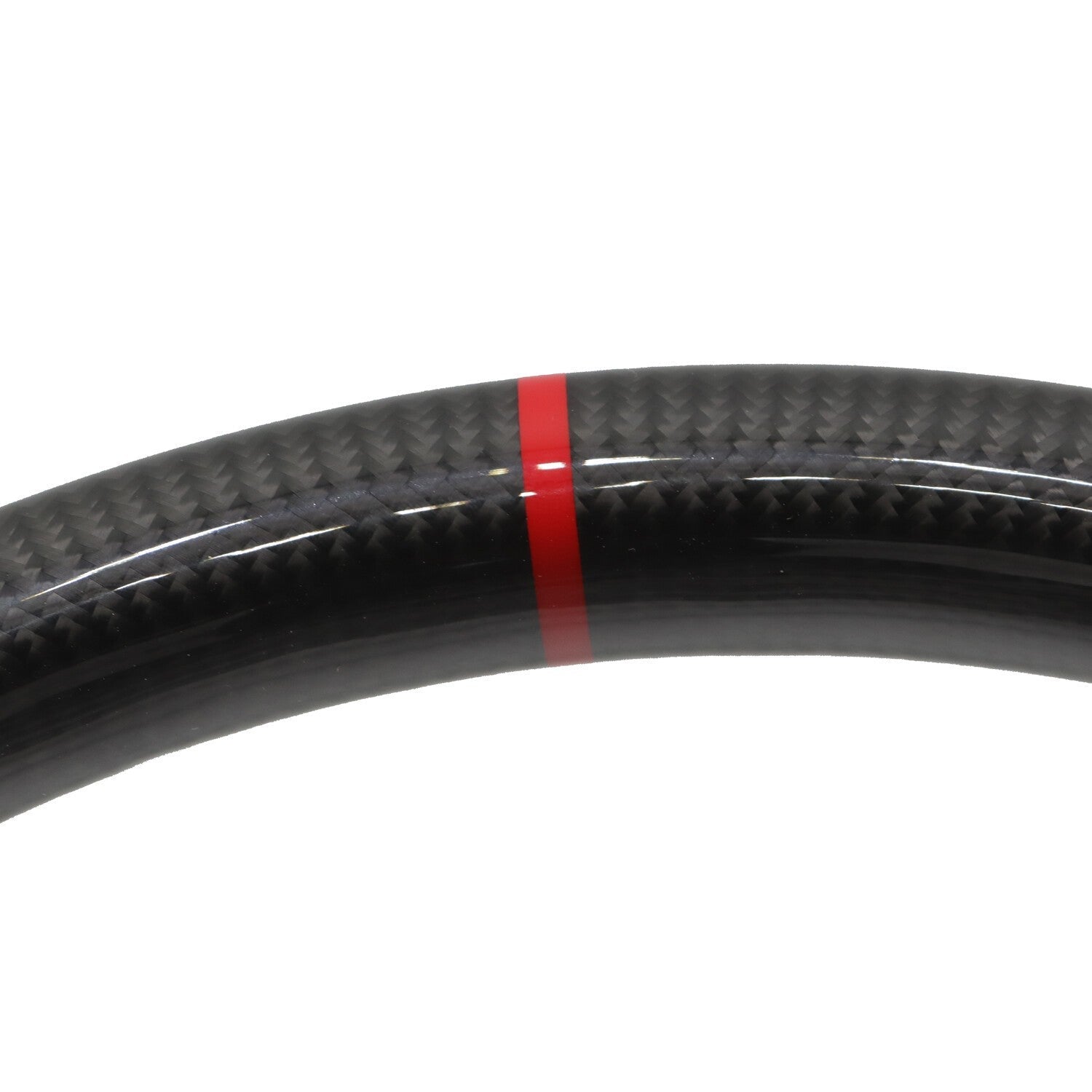 Carbon Fiber Flat Leather Steering Wheel for Ford Mustang 2010-2014