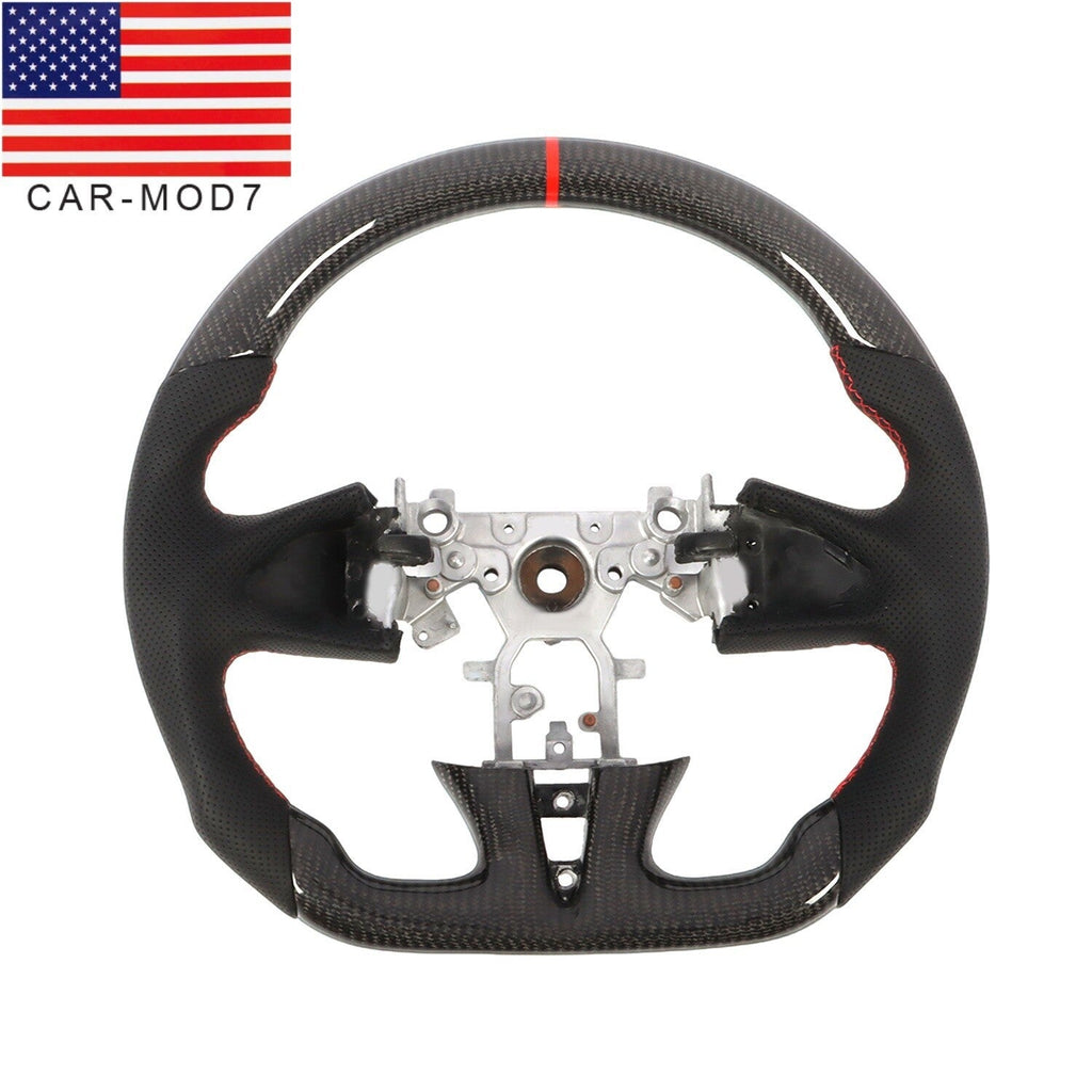 Carbon Fiber Flat Sport Steering Wheel for Infiniti Q50 2013-2018 Non-Heated
