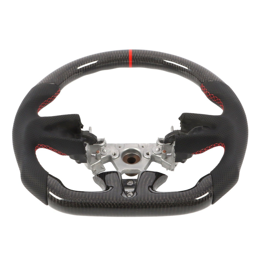 Carbon Fiber Flat Sport Steering Wheel for Infiniti Q50 2013-2018 Non-Heated