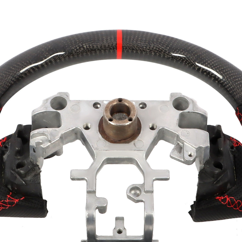 Carbon Fiber Flat Sport Steering Wheel for Infiniti Q50 2013-2018 Non-Heated