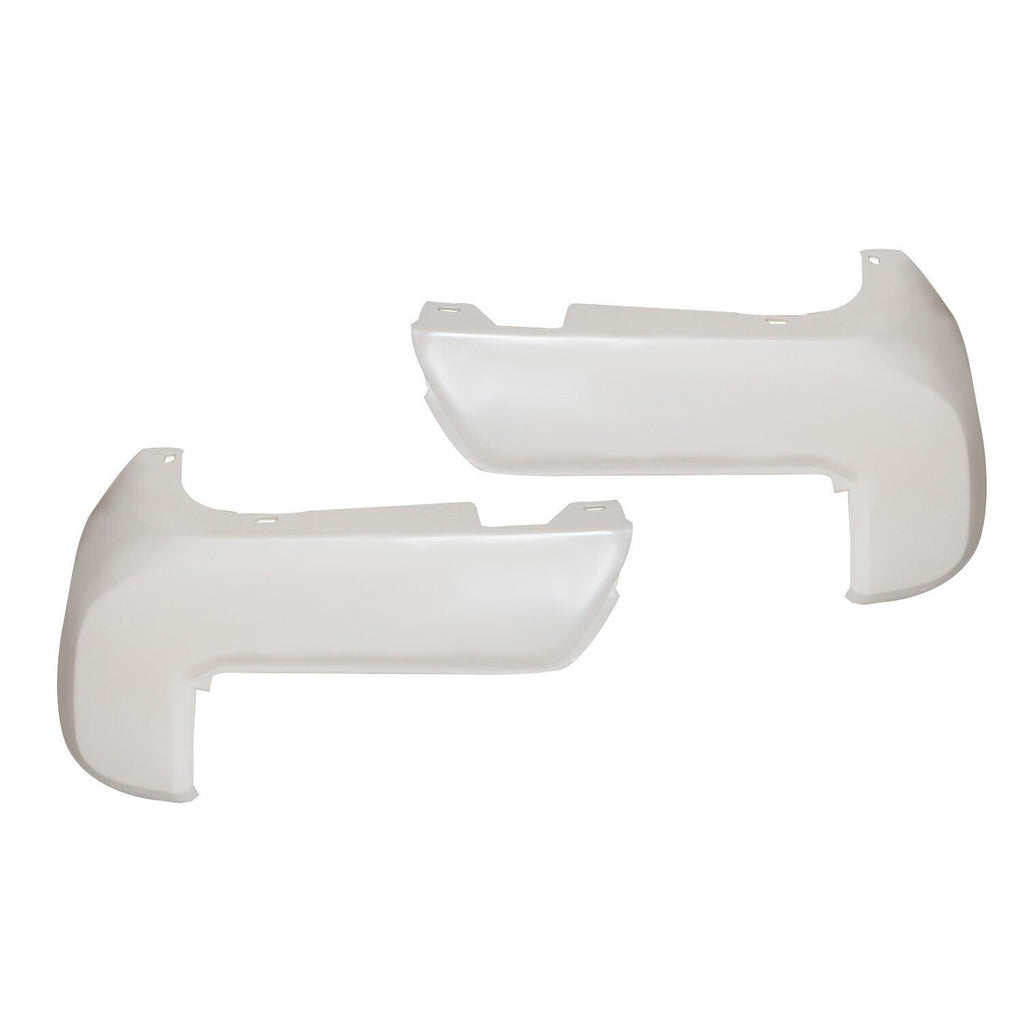 Toyota Tacoma Rear Bumper End Cap White Set Pair 2016-2024 No Sensor Hole