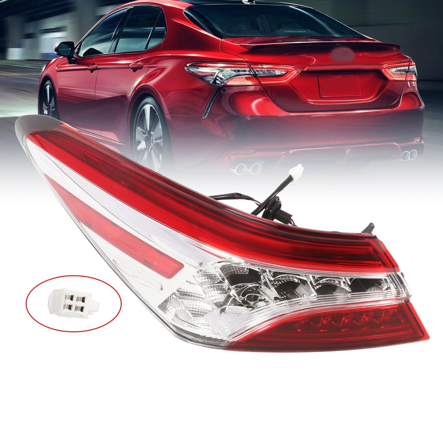 Toyota Camry 2018-2020 Rear Left LED Tail Light Outer Lamp Driver Side