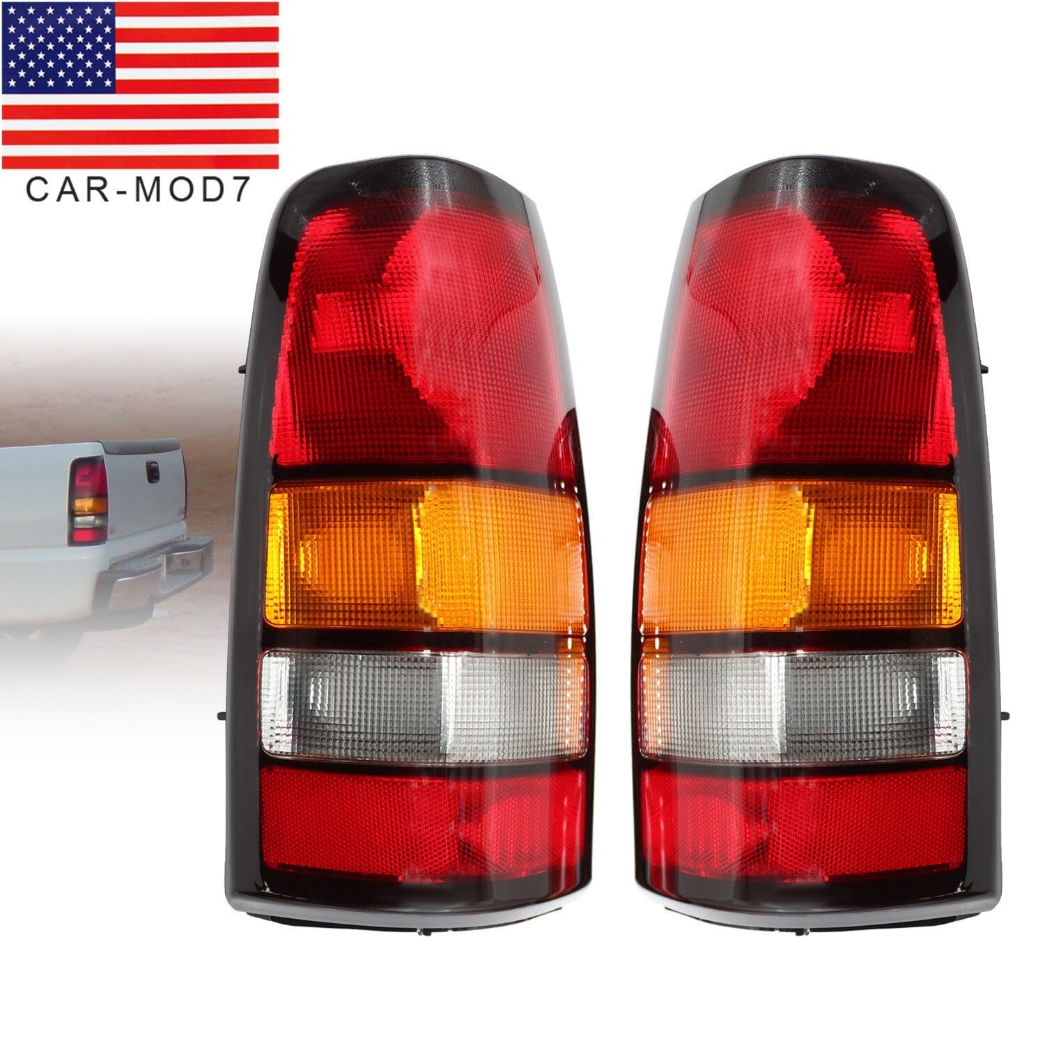 2004-2006 GMC Sierra 1500-3500 Rear Tail Lights Left & Right Truck Set