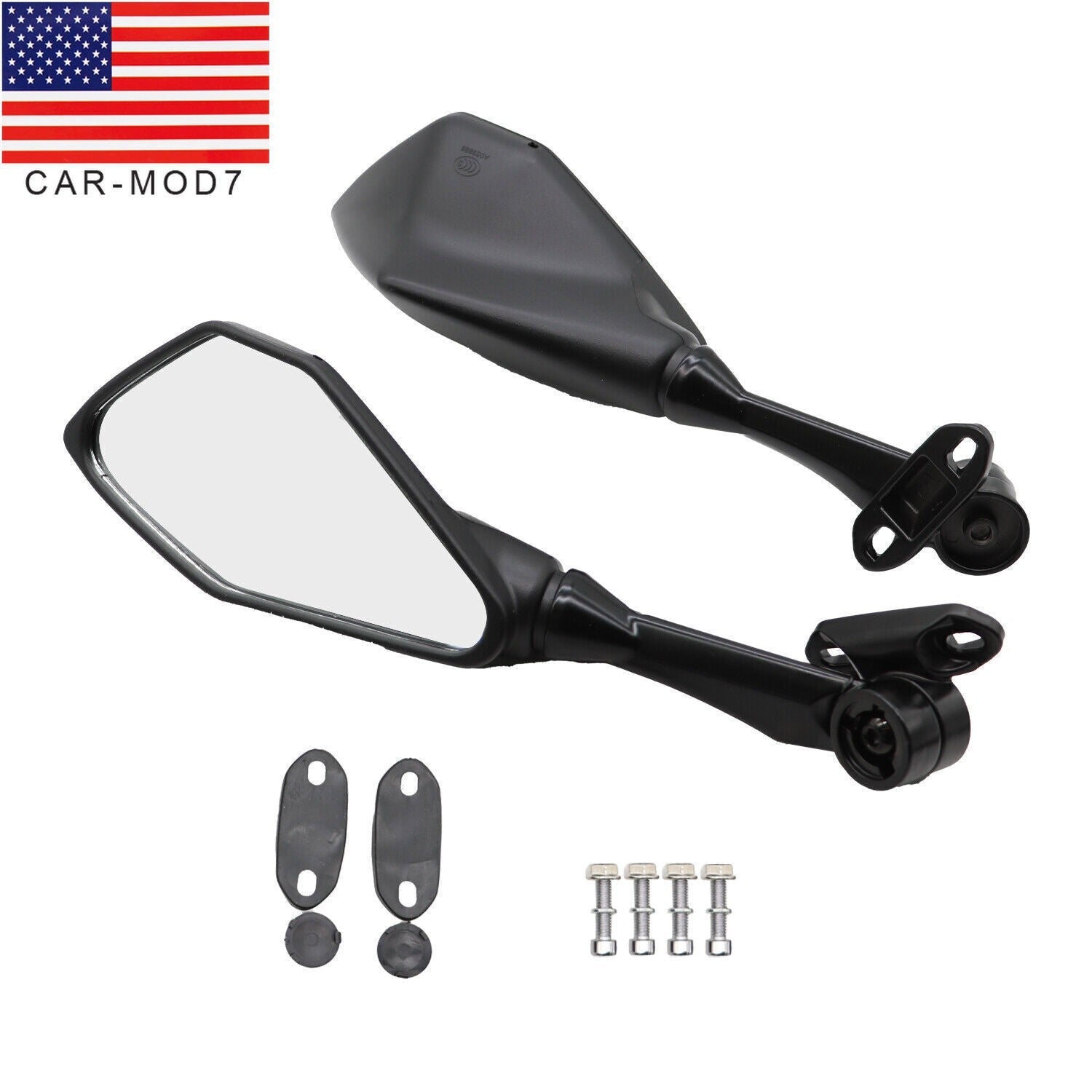 Kawasaki Ninja ZX6R Rearview Mirrors 2009-2012 US Fit ZX 6R ZX-6R 2010 2011