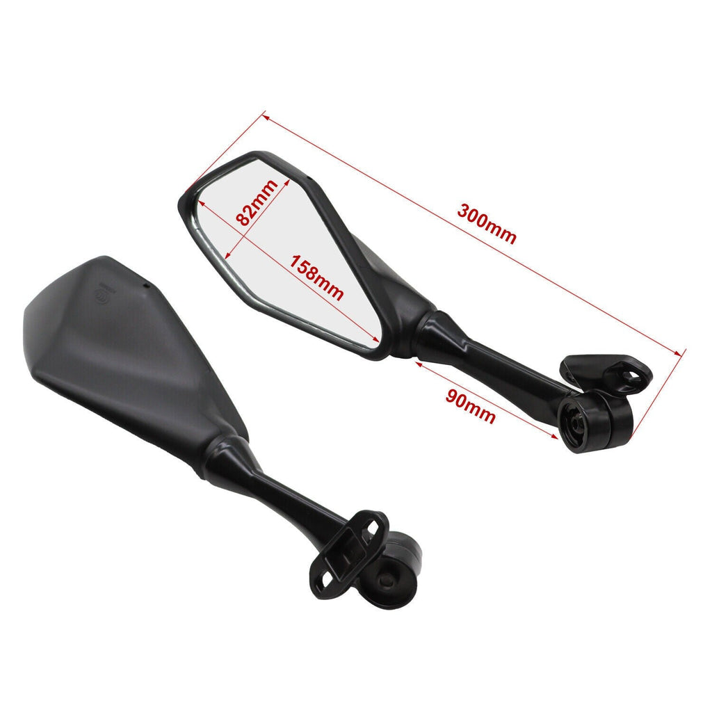 Kawasaki Ninja ZX6R Rearview Mirrors 2009-2012 US Fit ZX 6R ZX-6R 2010 2011