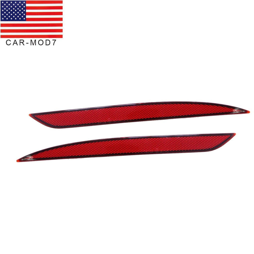 2020-22 Tesla Model Y Red Rear Bumper Reflector Marker Left & Right Pair