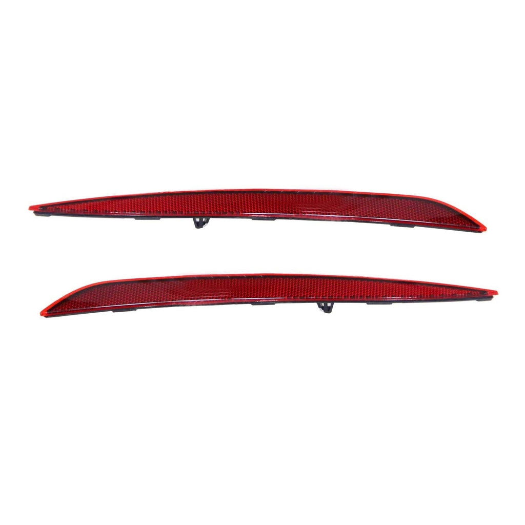 2020-22 Tesla Model Y Red Rear Bumper Reflector Marker Left & Right Pair