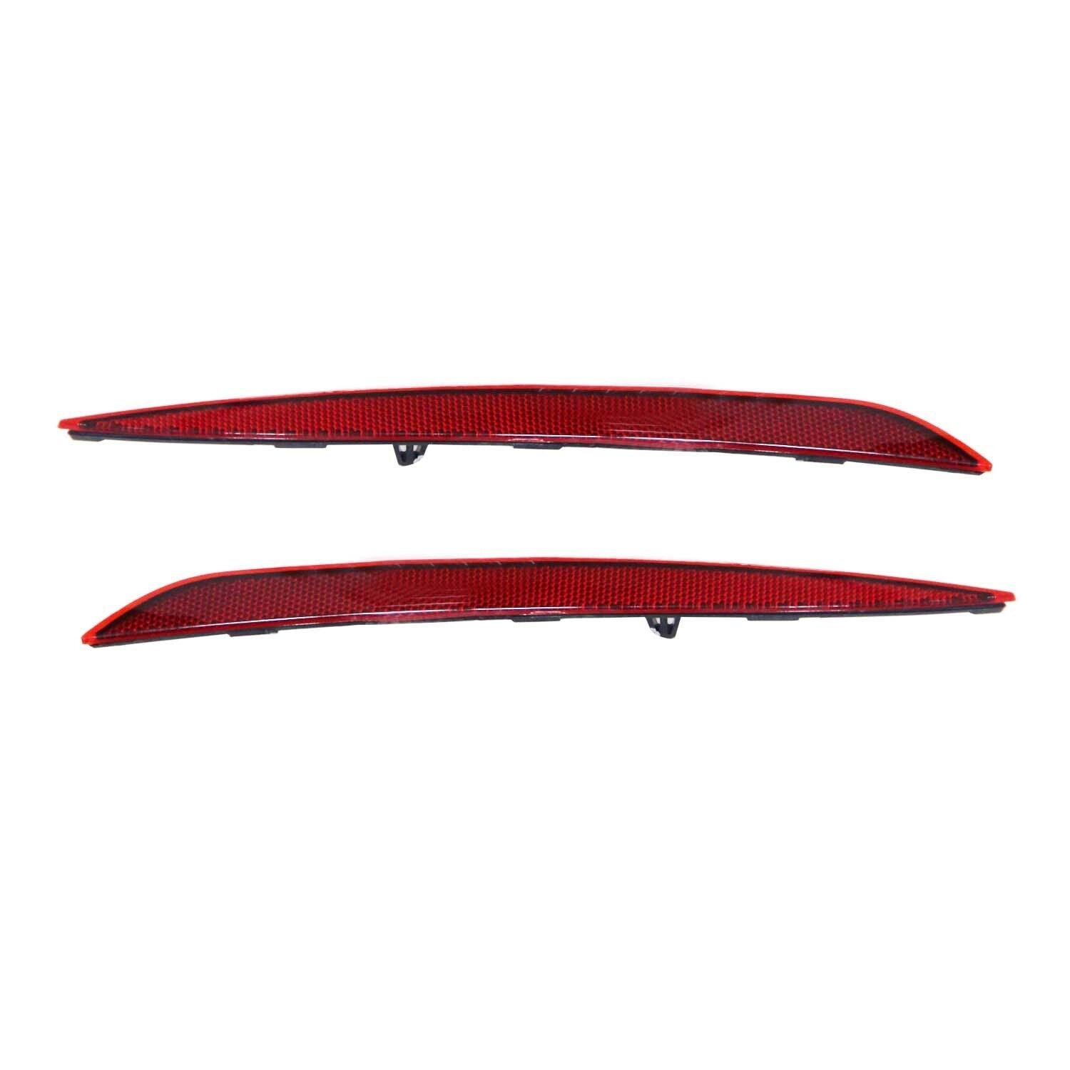 2020-22 Tesla Model Y Red Rear Bumper Reflector Marker Left & Right Pair