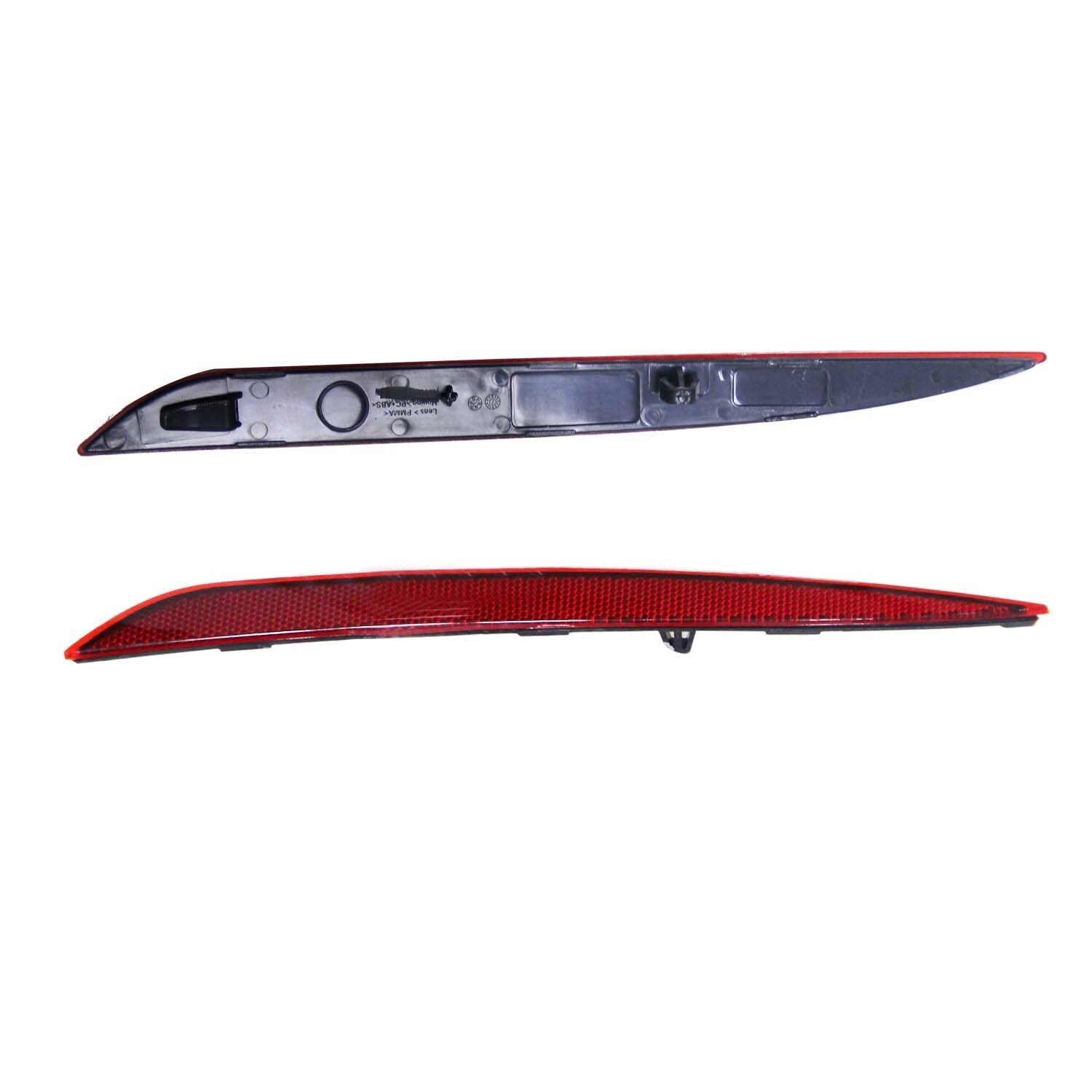 2020-22 Tesla Model Y Red Rear Bumper Reflector Marker Left & Right Pair