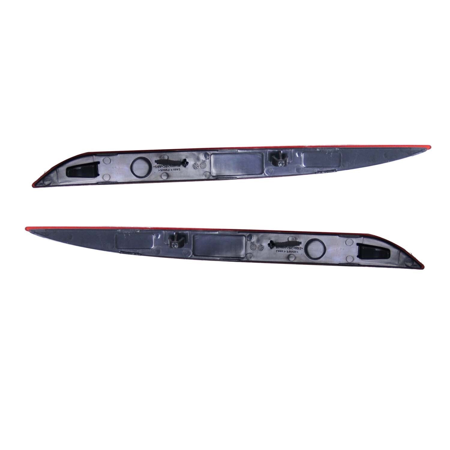2020-22 Tesla Model Y Red Rear Bumper Reflector Marker Left & Right Pair