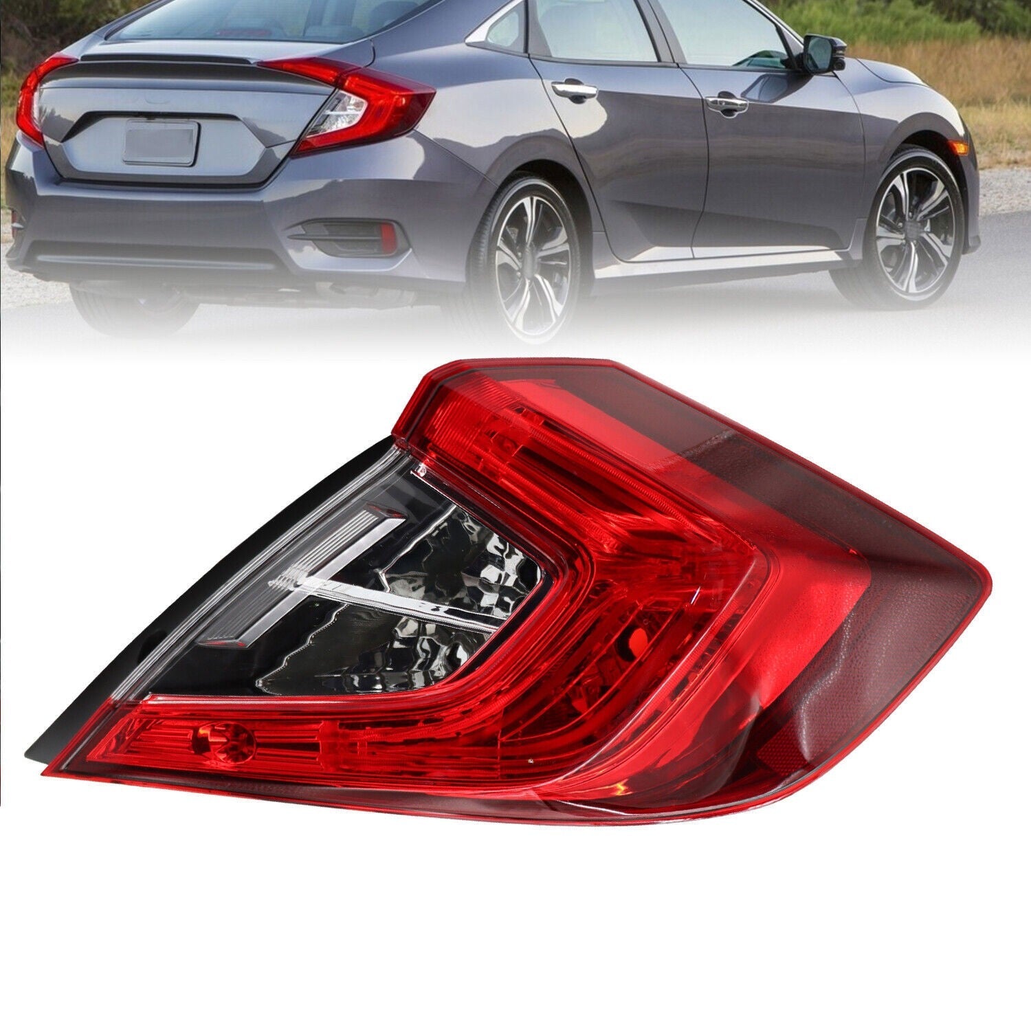 RH Rear Tail Light Passenger Side 2016-2021 Honda Civic Sedan