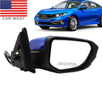 Right Blue Power Heated Side Mirror w/ Camera 11Pin for Honda Civic 2016-21