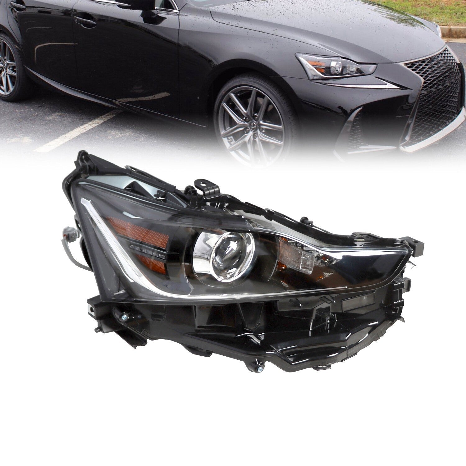 Right Passenger LED Headlight 81145-53810 for 2017-2020 Lexus IS300 IS350
