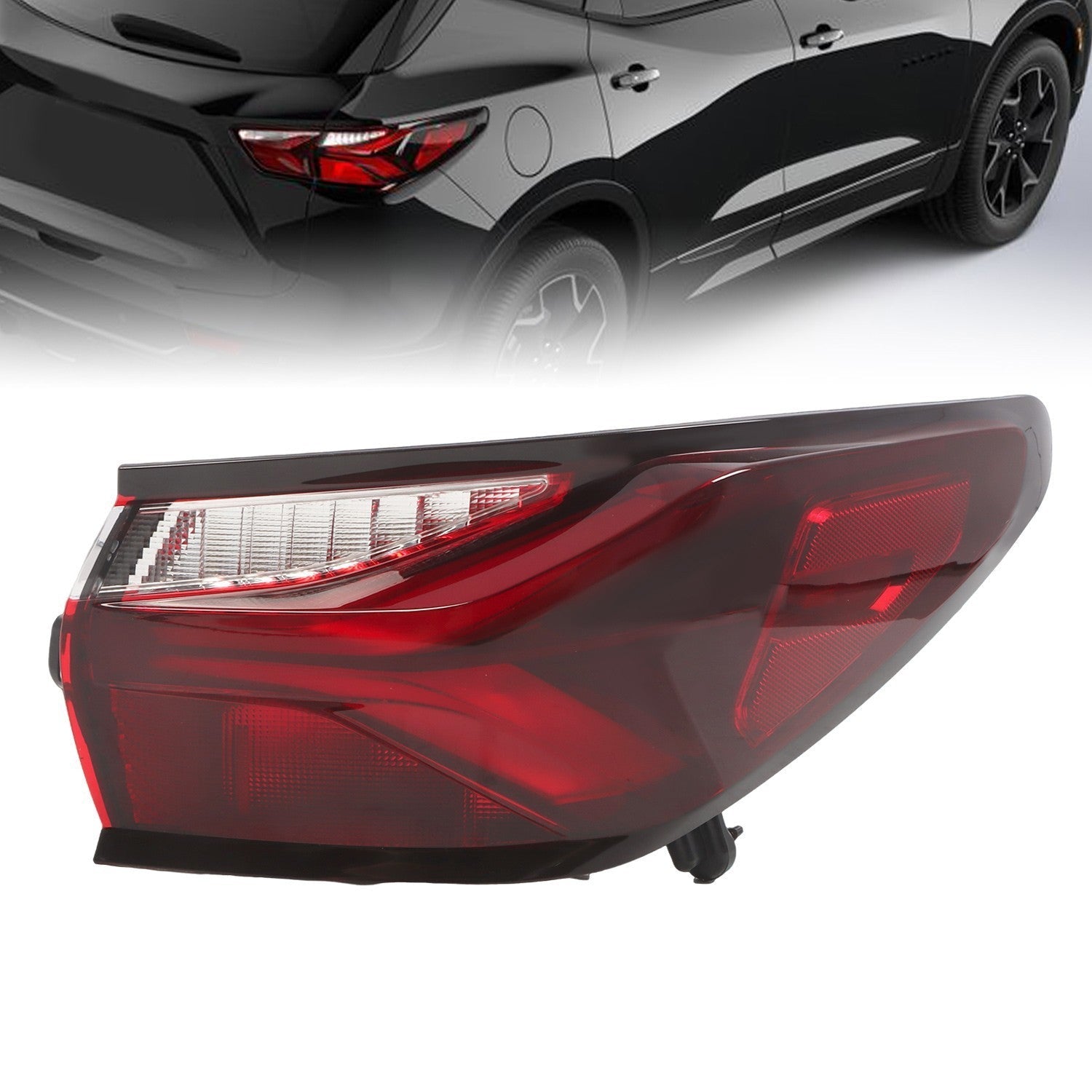 Right Rear LED Tail Light Brake Lamp for 2019-2022 Chevy Blazer Outer Side