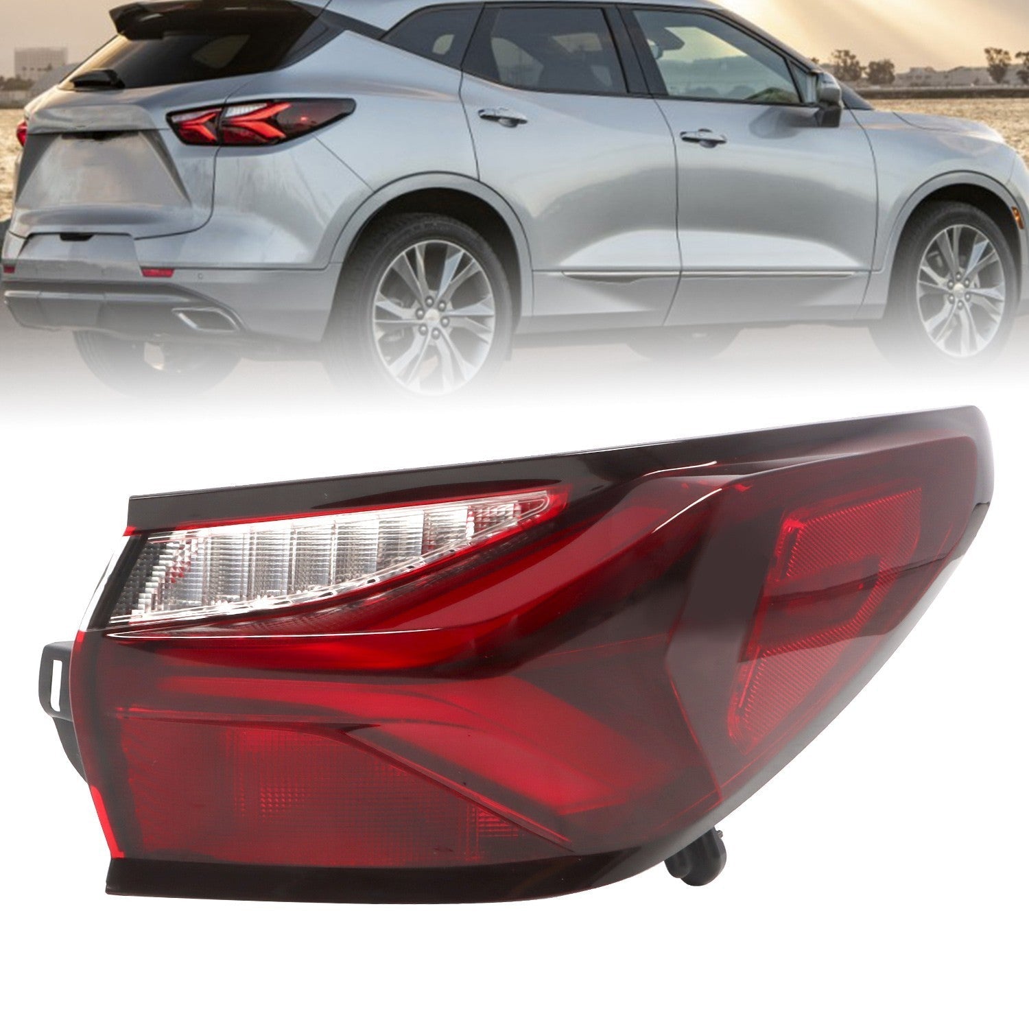 Right Rear LED Tail Light Brake Lamp for 2019-2022 Chevy Blazer Outer Side